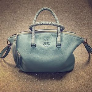 NEED TO SELL! Tory Burch Taylor Blue Leather Bag
